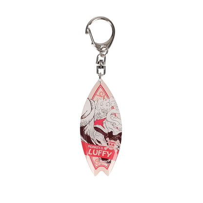 One Piece Surfboard-style Acrylic Keychain