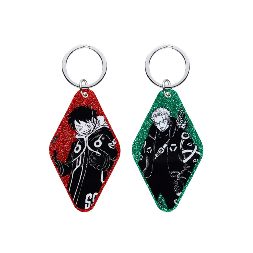 One Piece Glitter Keychain Collection - EGG HEAD