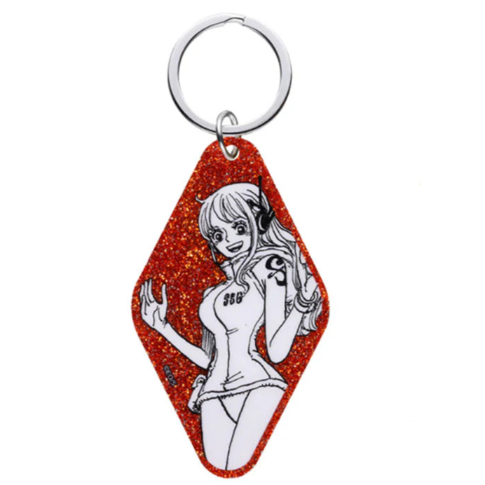 One Piece Glitter Keychain Collection - EGG HEAD