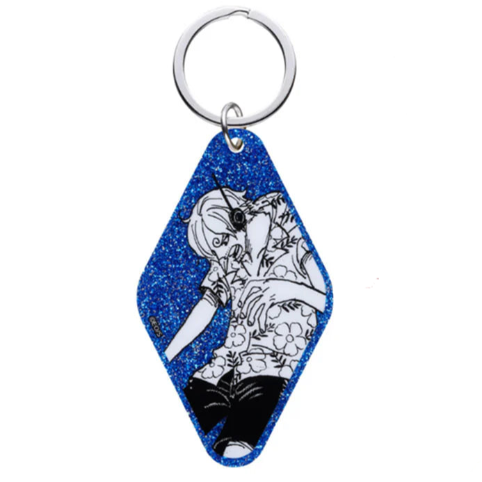 One Piece Glitter Keychain Collection - EGG HEAD