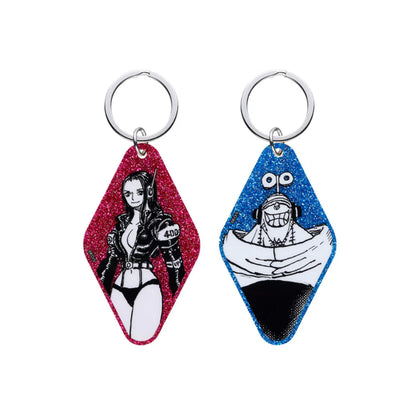 One Piece Glitter Keychain Collection - EGG HEAD