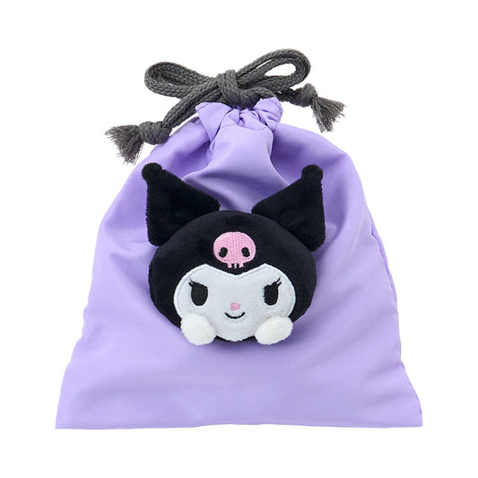 Drawstring Pouch with Mascot (Kuromi) | Sanrio