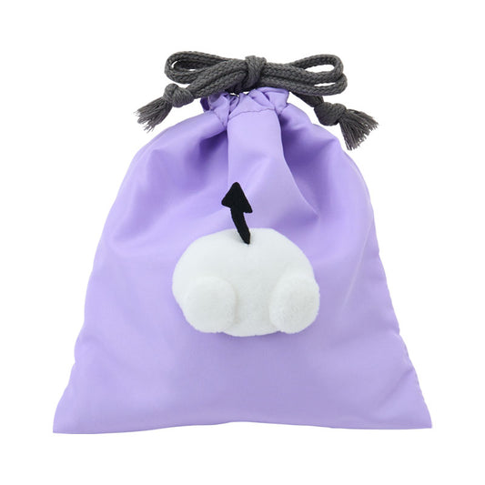 Drawstring Pouch with Mascot (Kuromi) | Sanrio