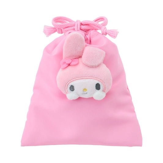 Drawstring Pouch with Mascot (My Melody) | Sanrio