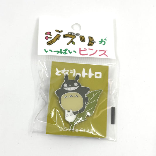 Totoro On Leaf pin