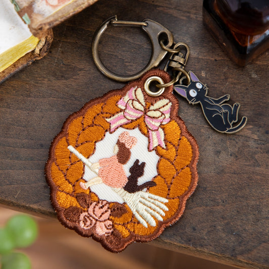Embroidered Keychain (Bread Wreath) | Kiki's Delivery Service