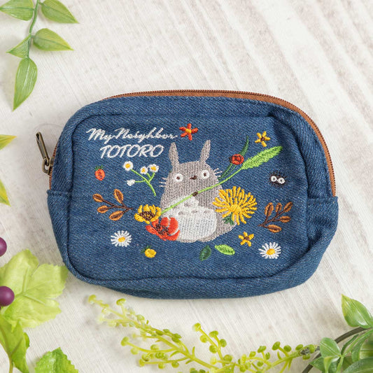 Denim Series Mini Pouch (Wreath) | My Neighbor Totoro
