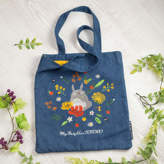 Denim Series Tote Bag (Wreath) | My Neighbor Totoro