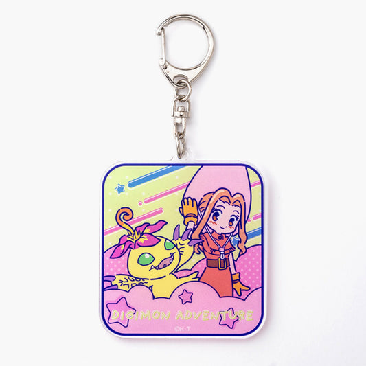 Mimi and Palmon Retro Pop Acrylic Keychain