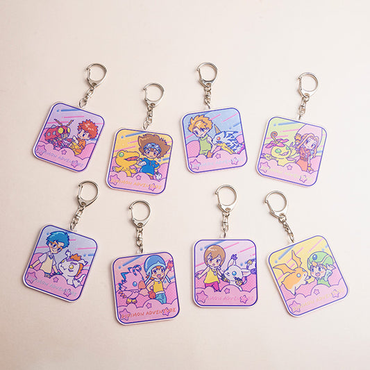 Takeru & Patamon Retro Pop Acrylic Keychain | Digimon Adventure