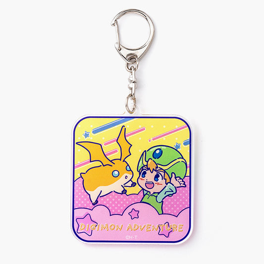 Takeru and Patamon Retro Pop Acrylic Keychain
