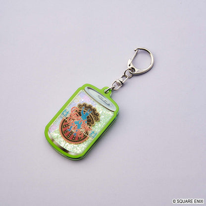 Final Fantasy XIV Energy Drink-Shaped Glitter Keychain <Dancing Green>