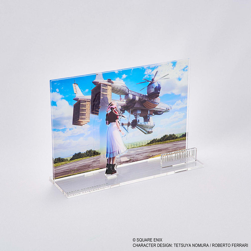 Final Fantasy VII Rebirth Acrylic Diorama Key Art Aerith