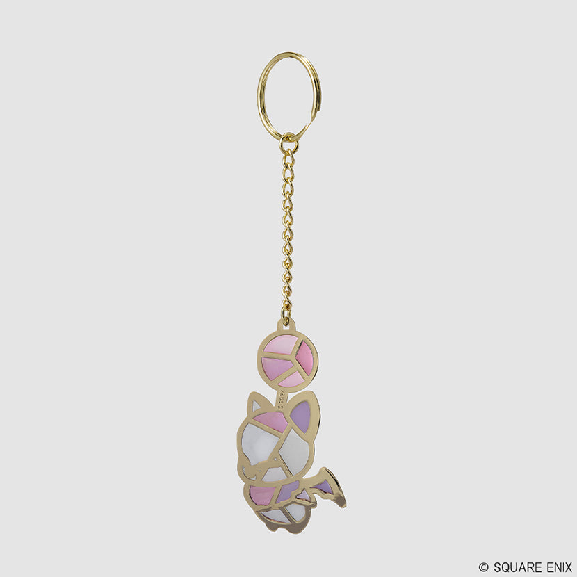Final Fantasy XIV Stained Glass Style Keychain <Moogle>