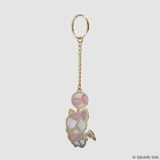 Final Fantasy XIV Stained Glass Style Keychain <Moogle>