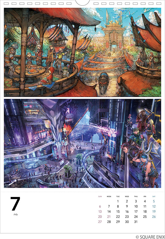 FINAL FANTASY XIV: Golden Legacy Official Calendar 2025