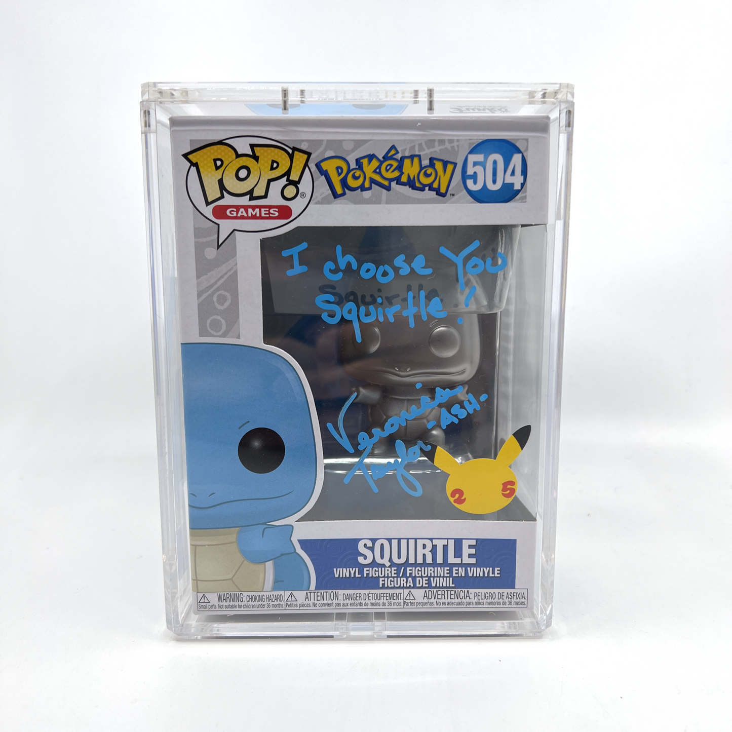 Squirtle Signed by English Voice Actor - Veronica Taylor