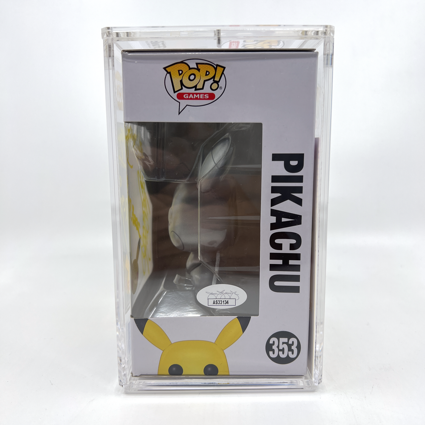 Pikachu Signed by Ashe Japanese Voice Actor - Rica Matsumoto - V2