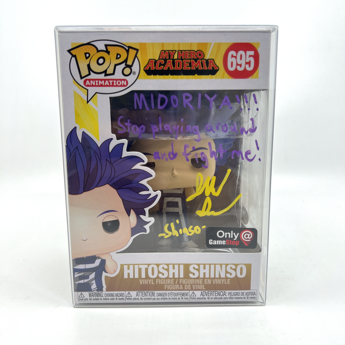 Hitoshi Shinso Signed by English Voice Actor - Jarrod Greene