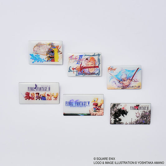 Final Fantasy Series Metal Pin Badge Collection 6-Piece Box