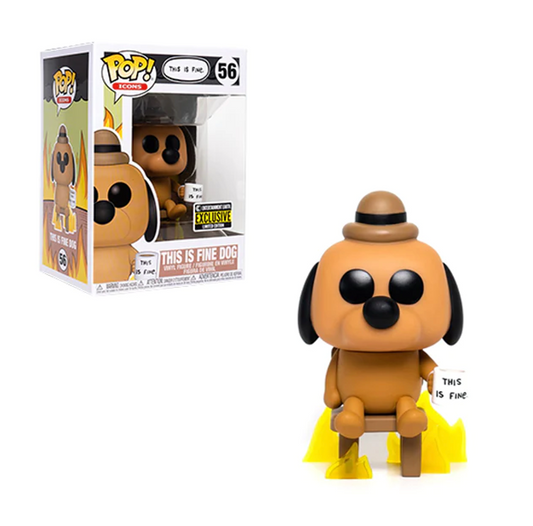 This Is Fine Dog Entertainment Earth Exclusive Funko