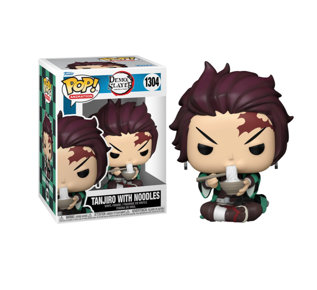 Tanjiro Kamado Eating noodles Funko