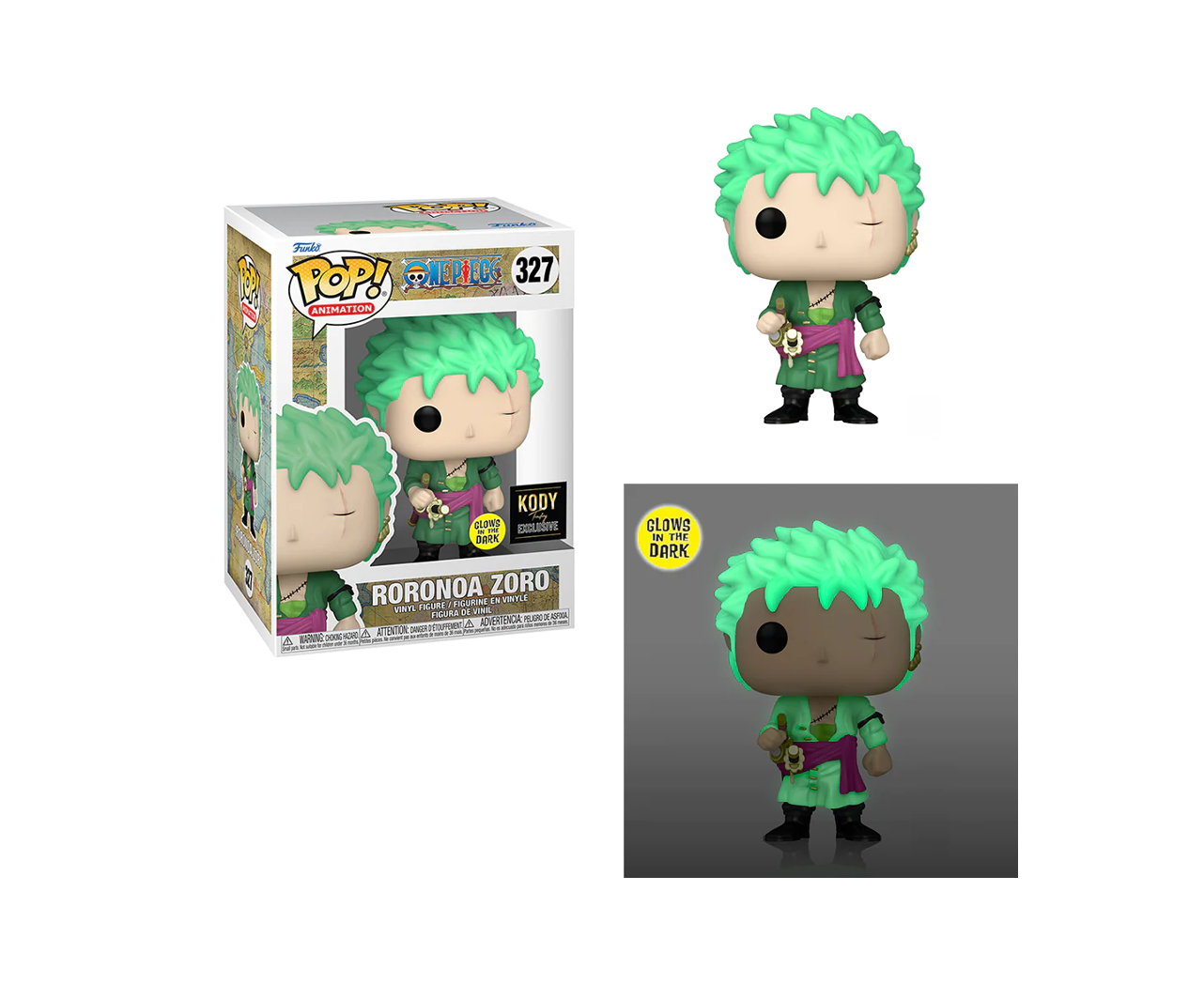 Roronoa Zoro Kody Exclusive Funko Glow