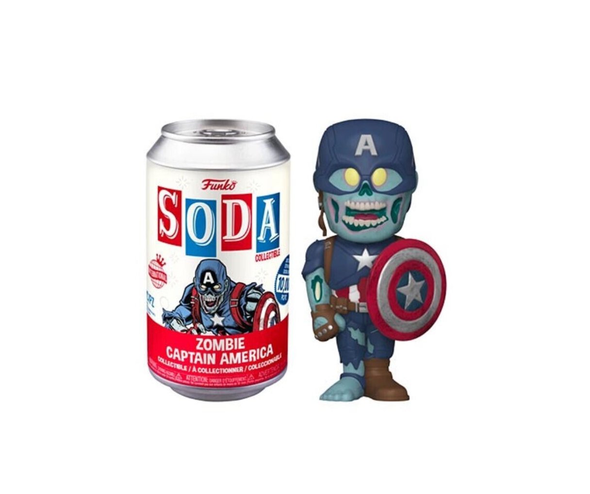 Zombie Captain America Soda Funko (Common/Unsealed)