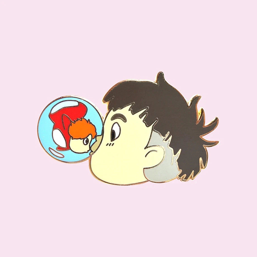 Ponyos Sousuke Kiss Pin