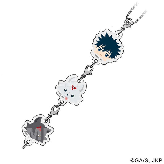 Megumi Triple Acrylic Keychain [Jade Dog White/Black]