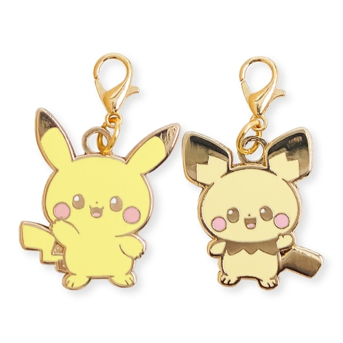 Pikachu & Pichu metal charms