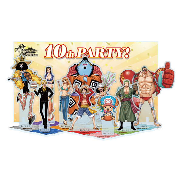 Strawhats Complete set acrylic stand (Set of 10 Pieces)