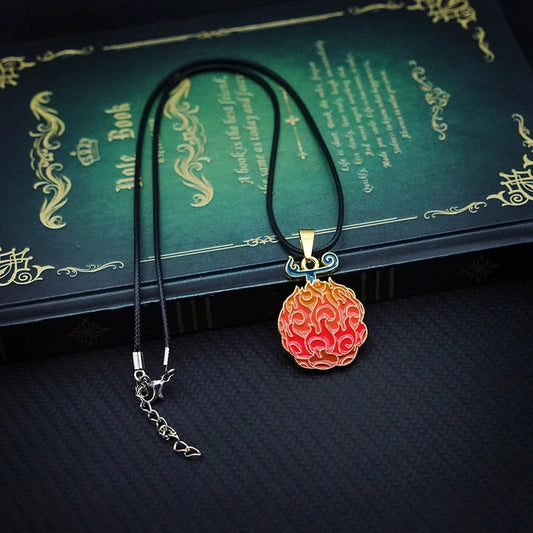 Flame Fruit Necklace - Luffy