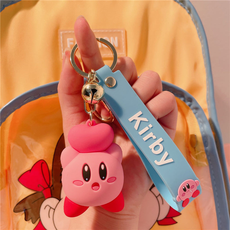 Kirby heart keychain