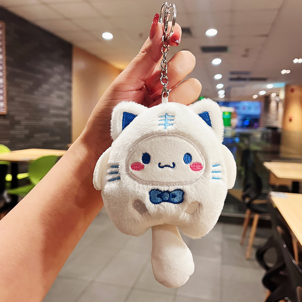 Cinnamoroll Plush Keychain (Cat version)