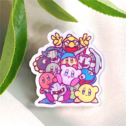 Kirby and his friends pin